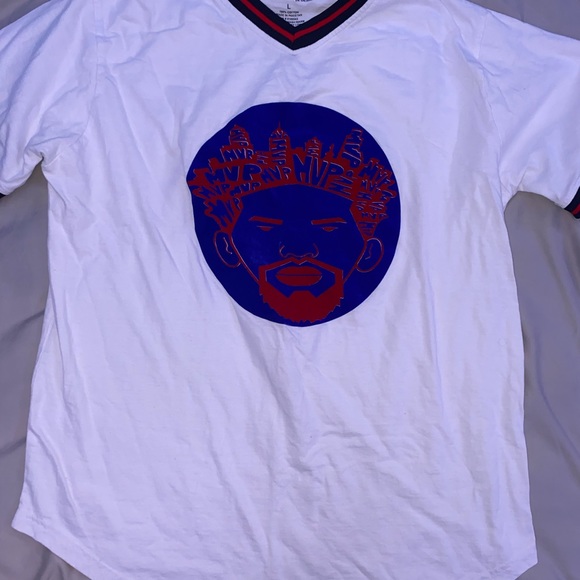 76ers Joel Embiid v-neck tee - Picture 1 of 2